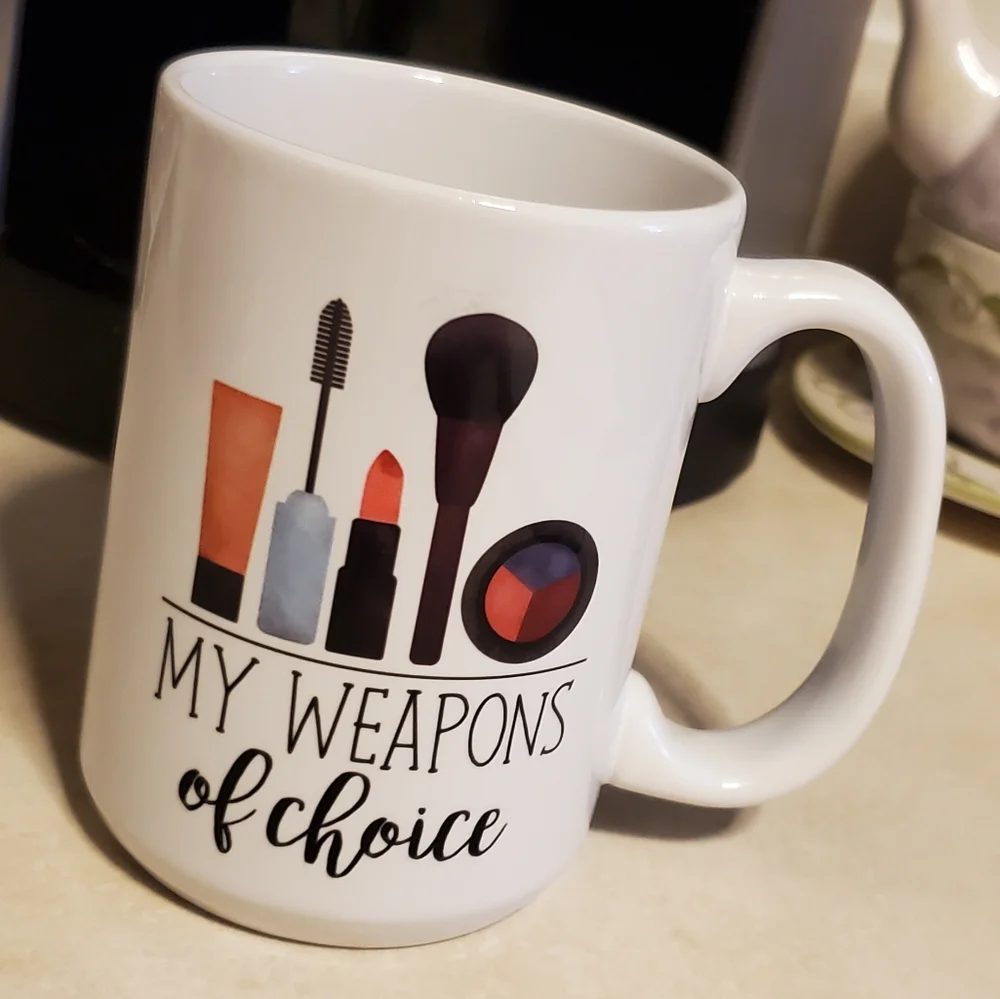 My weapons of choice makeup coffee mug